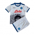 Camiseta Napoli Maradona Special Nino 21-22 Blanco
